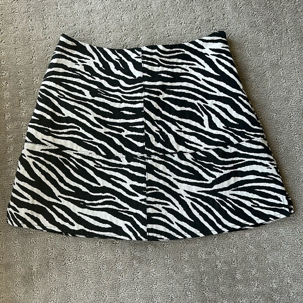🚨 FOR LOVE & LEMONS JOSIE ZEBRA SKIRT Animal Print Trend Alert